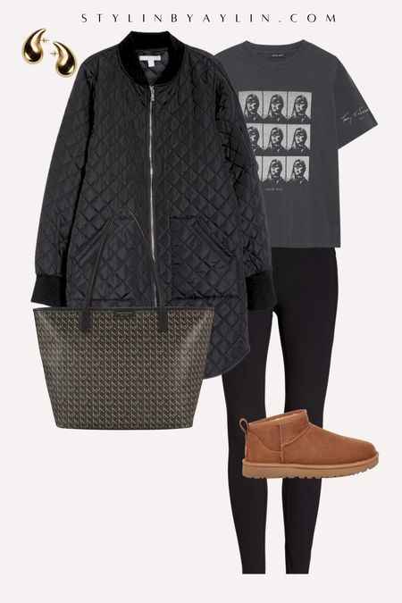 Outfit planning for your week ahead. Casual style, quilted jacket, booties, tote bag, StylinByAylin 

#LTKfindsunder100 #LTKstyletip