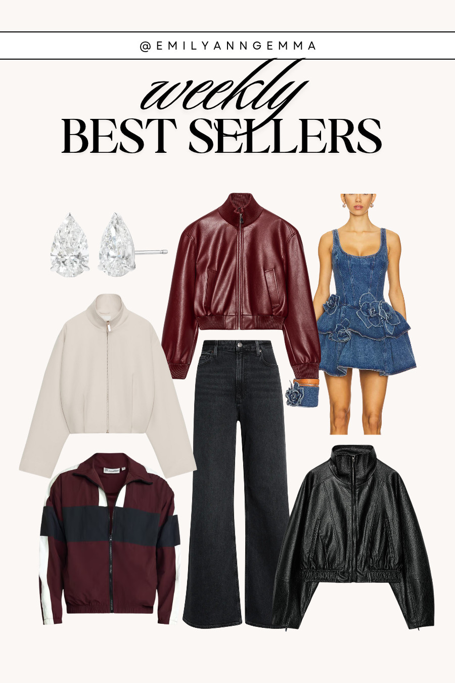 Weekly Best Sellers! ✨

Zara fashion, fall outfits women, Walmart fashion, fall winbreaker, faux leather jacket, fall jackets, denim dress, accessories, diamond studs, emily ann gemma 

 #LTKdayinmylife #LTKootd #LTKSeasonal