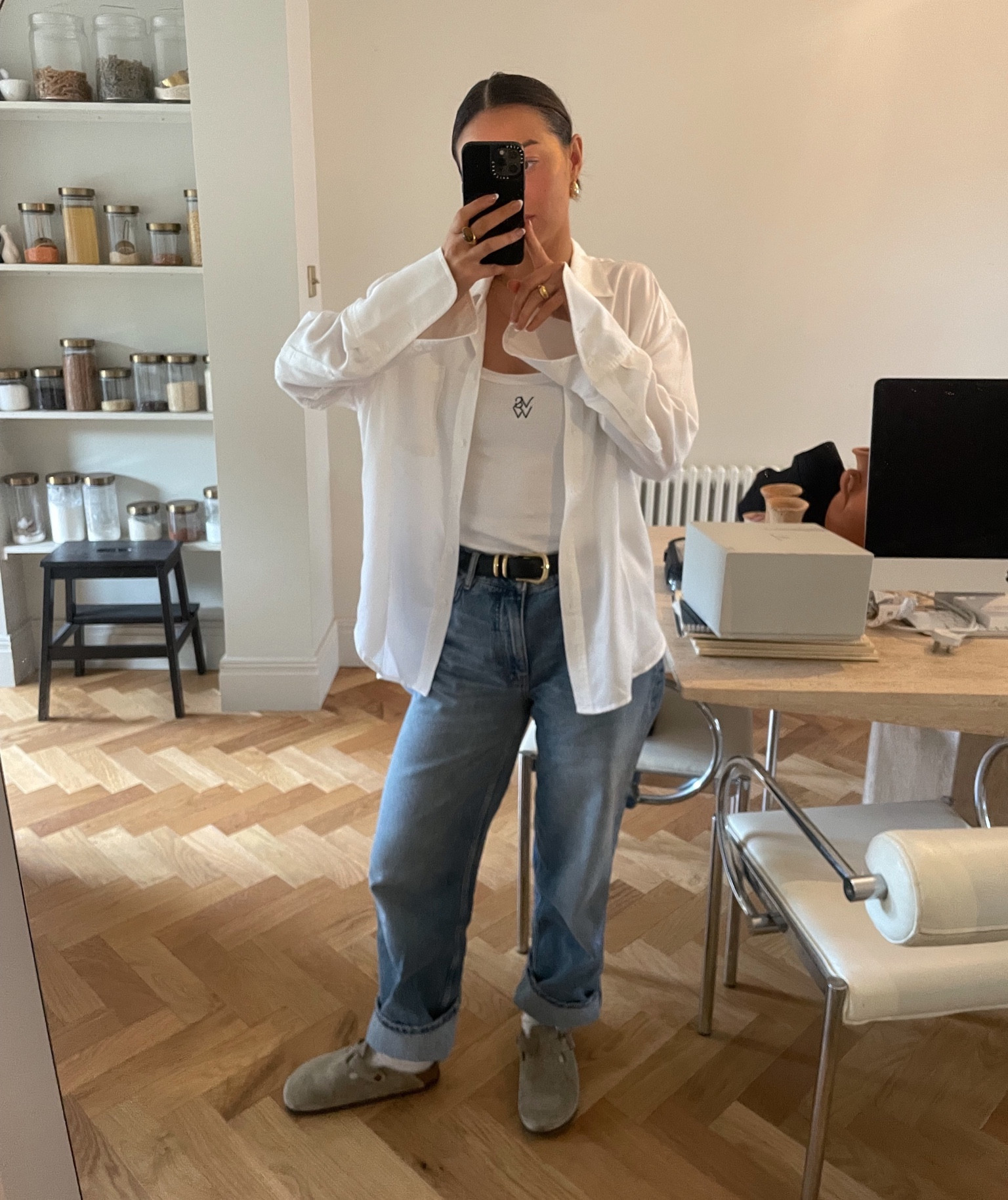 A little OOTD working from home 🫶🏼 #workwear #casualoutfit #workfromhome 