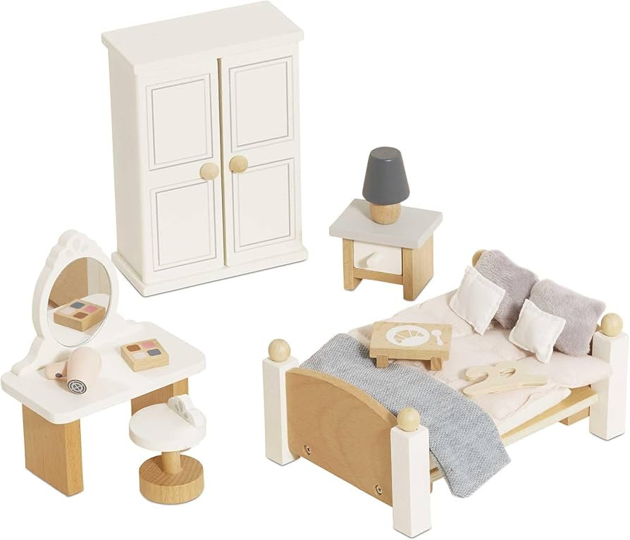 Le Toy Van - Wooden Daisylane Master Bedroom Dolls House | Accessories Play Set For Dolls Houses ... | Amazon (US)