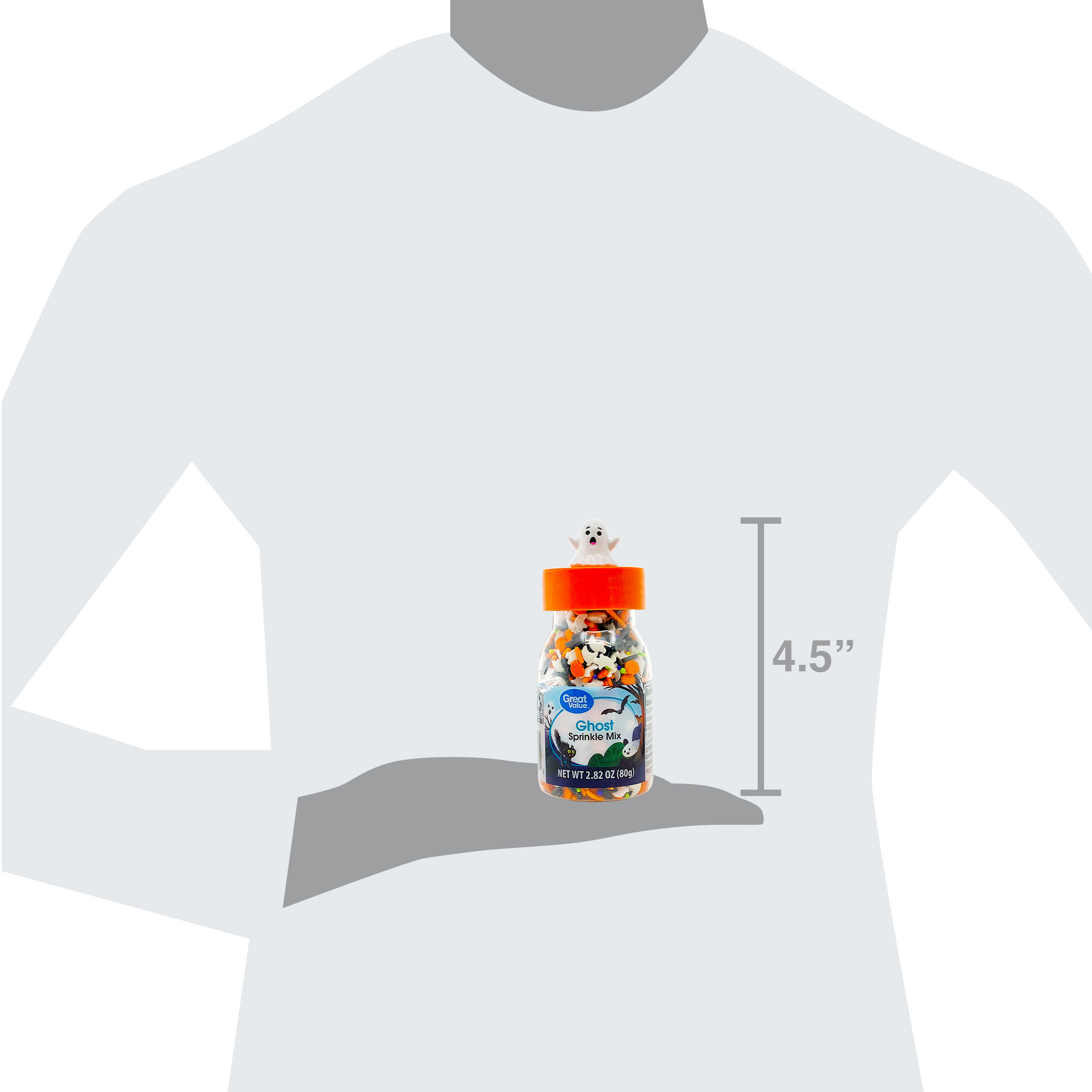 Great Value Orange and Black Ghost Sprinkles, 2.82 oz | Walmart (US)