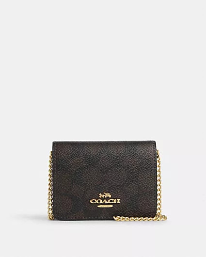 Mini Wallet On A Chain | Coach Outlet US