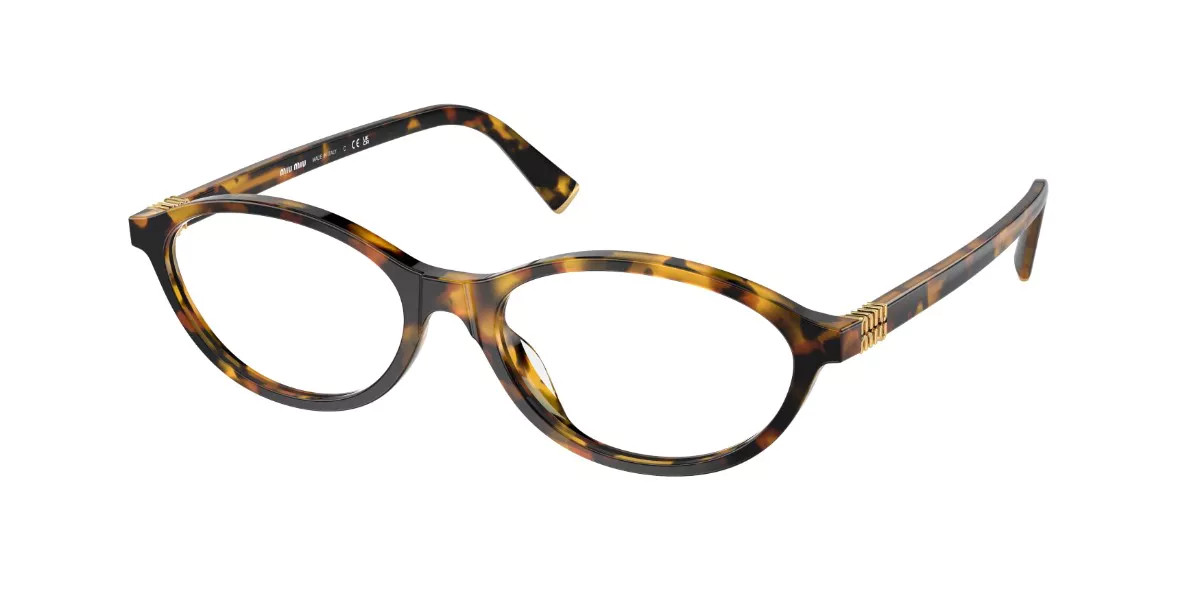 Miu Miu MU09XV VAU1O1 Women's Eyeglasses Tortoiseshell Size 51 - Blue Light Block Available | SmartBuyGlasses Global