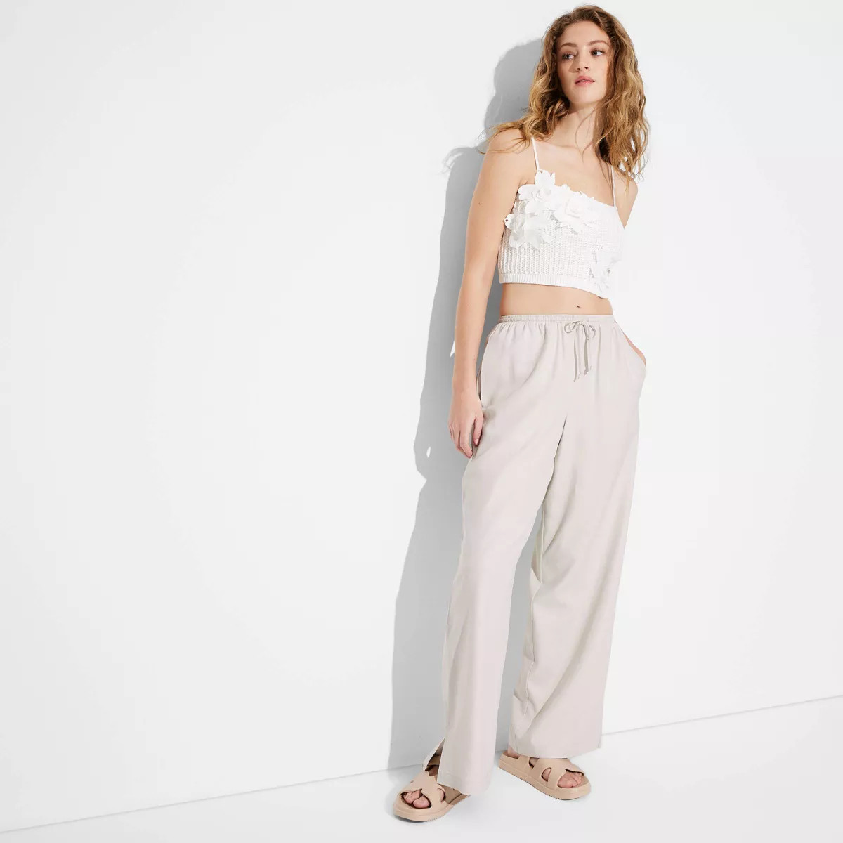Women's Pull-On Linen Pants - Wild Fable™ | Target