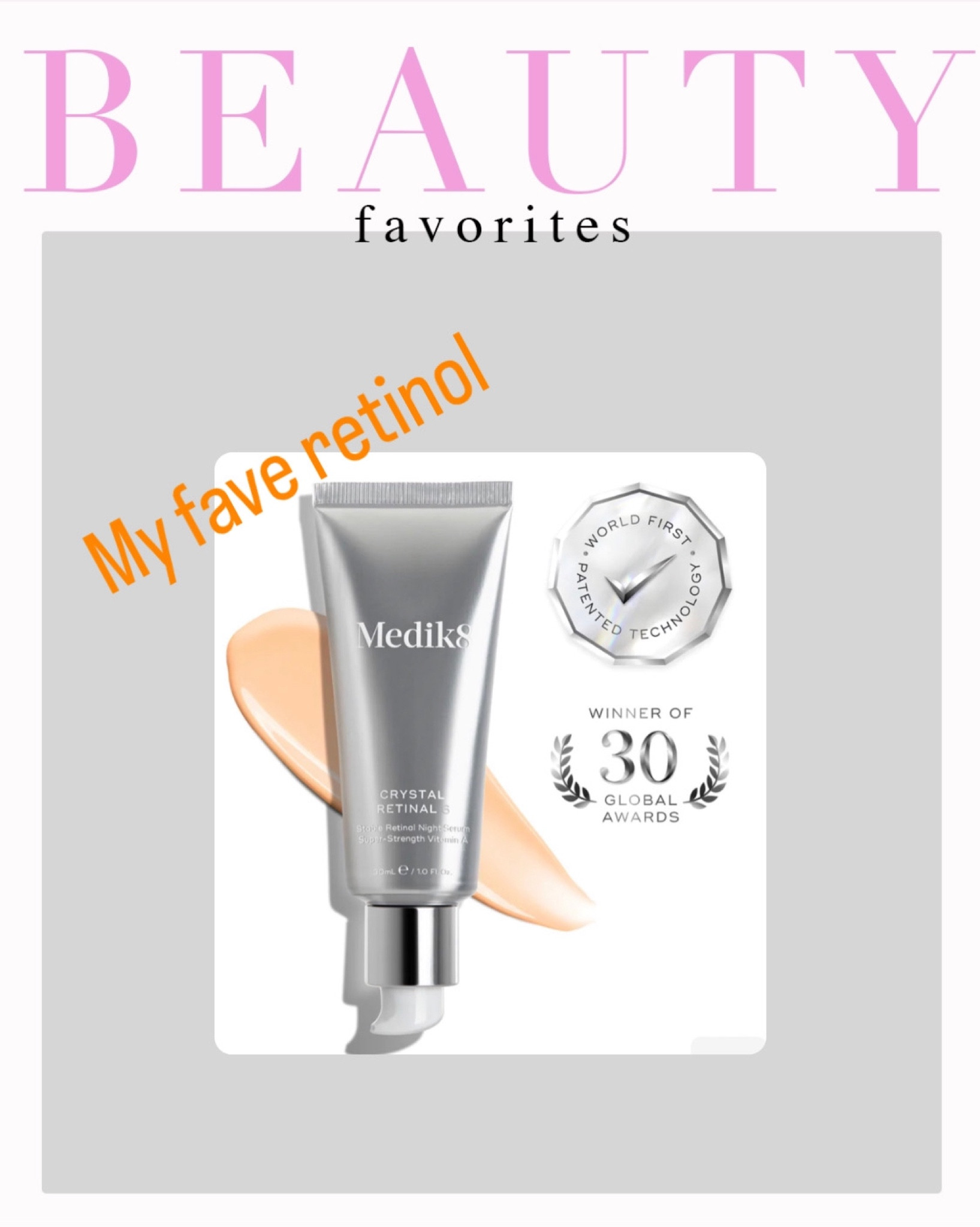 I’ve been using Medik8 retinol for 2 years . It’s made my skin perfect. 

#LTKbeauty