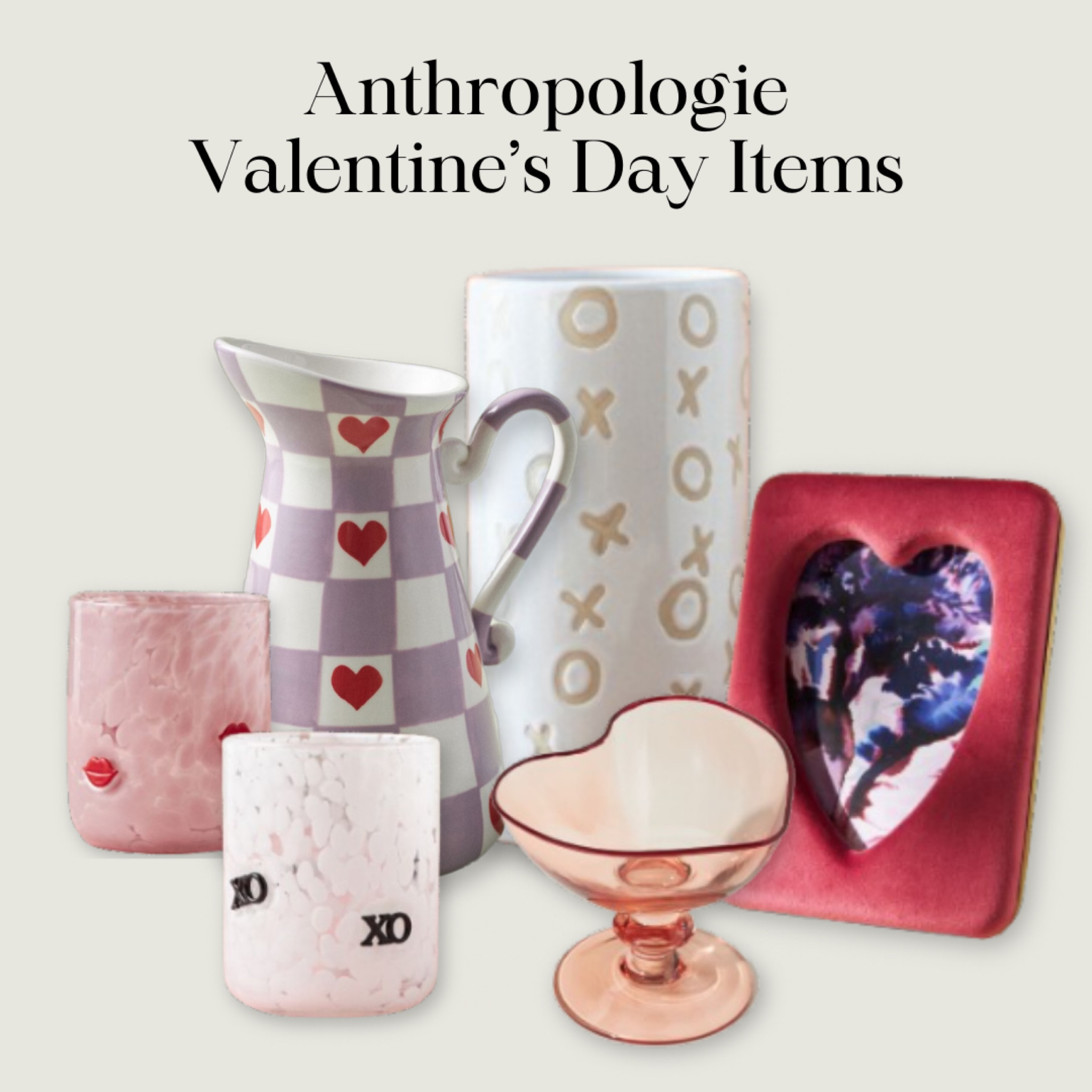 Anthropologie Valentine’s Day Decor & Kitchen Items

Glasses, xoxo vase, picture frame, heart glass


#LTKSeasonal #LTKGiftGuide #LTKhome