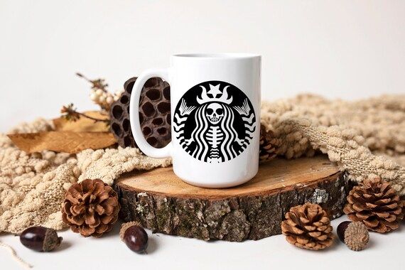 Starbucks skeleton cup, Halloween mug, Starbucks halloween, fall mug, coffee lover, skeleton coff... | Etsy (US)