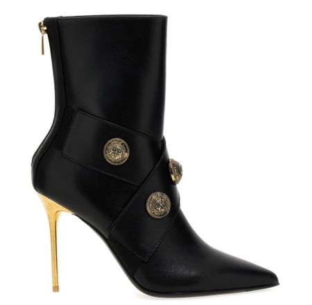 Balmain sale! How stunning are these black leather Balmain ankle boots with the gold heel and gold buttons and they’re on major sale! 
Use code RF-220X-D9218D at checkout to be entered to win $500! 

#LTKSale #LTKSeasonal #LTKshoecrush