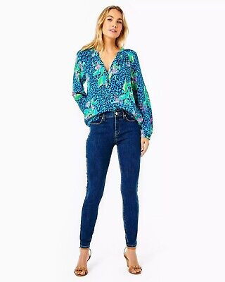 Lilly Pulitzer Eagan Hi-Rise Super Skinny Jeans authentic ankle fit size 4 NWT | eBay US