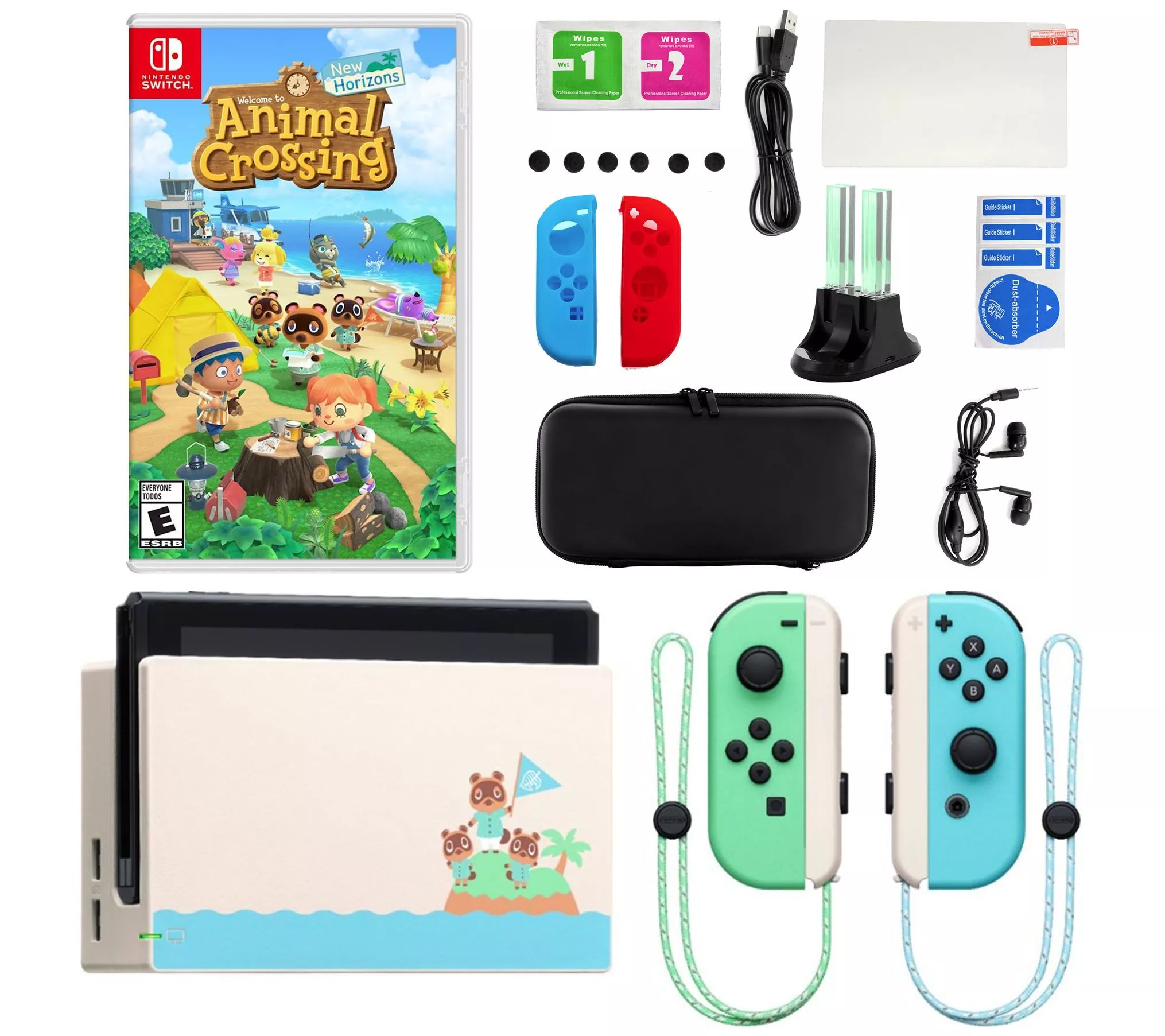 Nintendo Switch Special Edition Console with Animal Crossing & Accessories - QVC.com | QVC