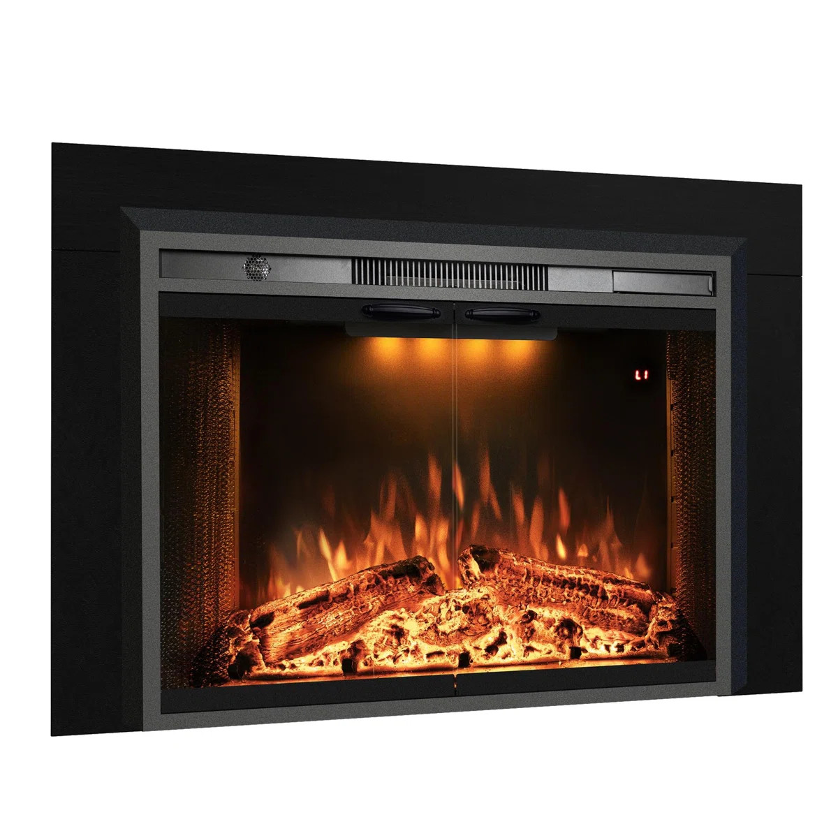 Aadila Electric Fireplace Insert with Trim Kit | Wayfair North America