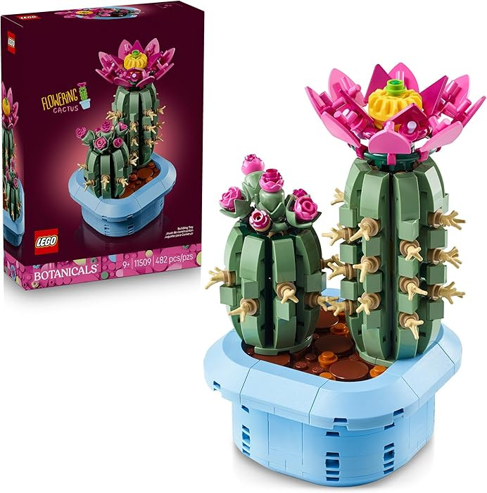LEGO Botanicals Flowering Cactus Building Toy - Crafting Kit for Girls & Boys, Ages 9+ - Gift for... | Amazon (US)