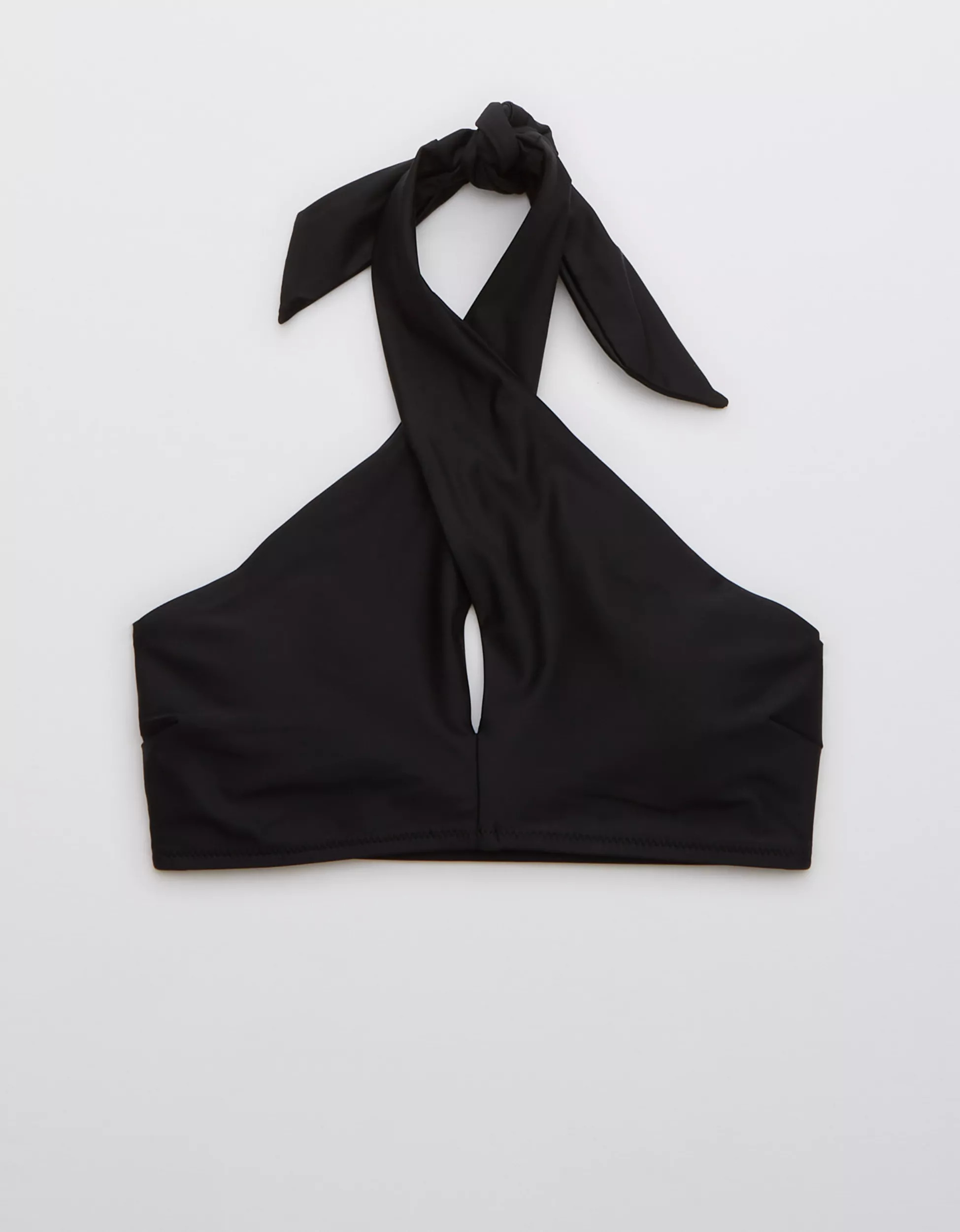 Aerie Crossover Keyhole Halter Bikini Top | American Eagle Outfitters (US & CA)
