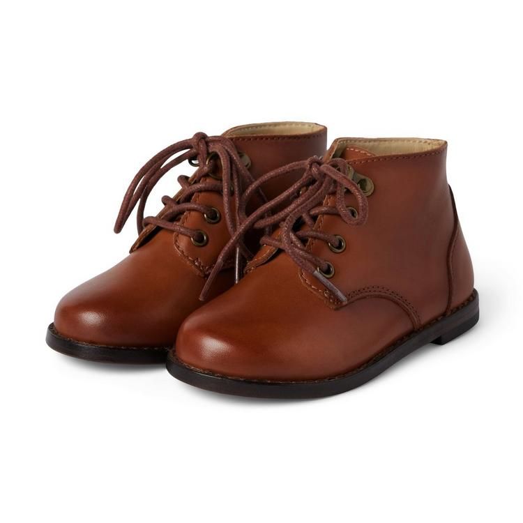 Leather Lace-Up Boot | Janie and Jack