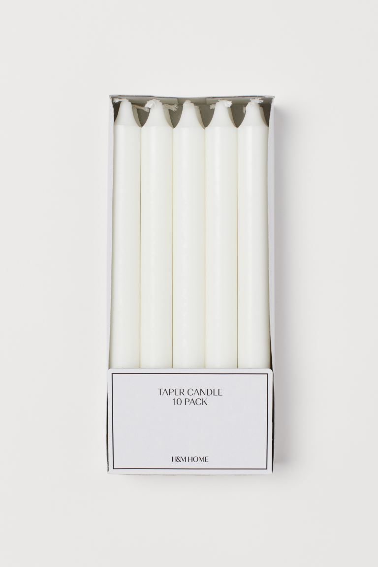 10-pack candles | H&M (UK, MY, IN, SG, PH, TW, HK)