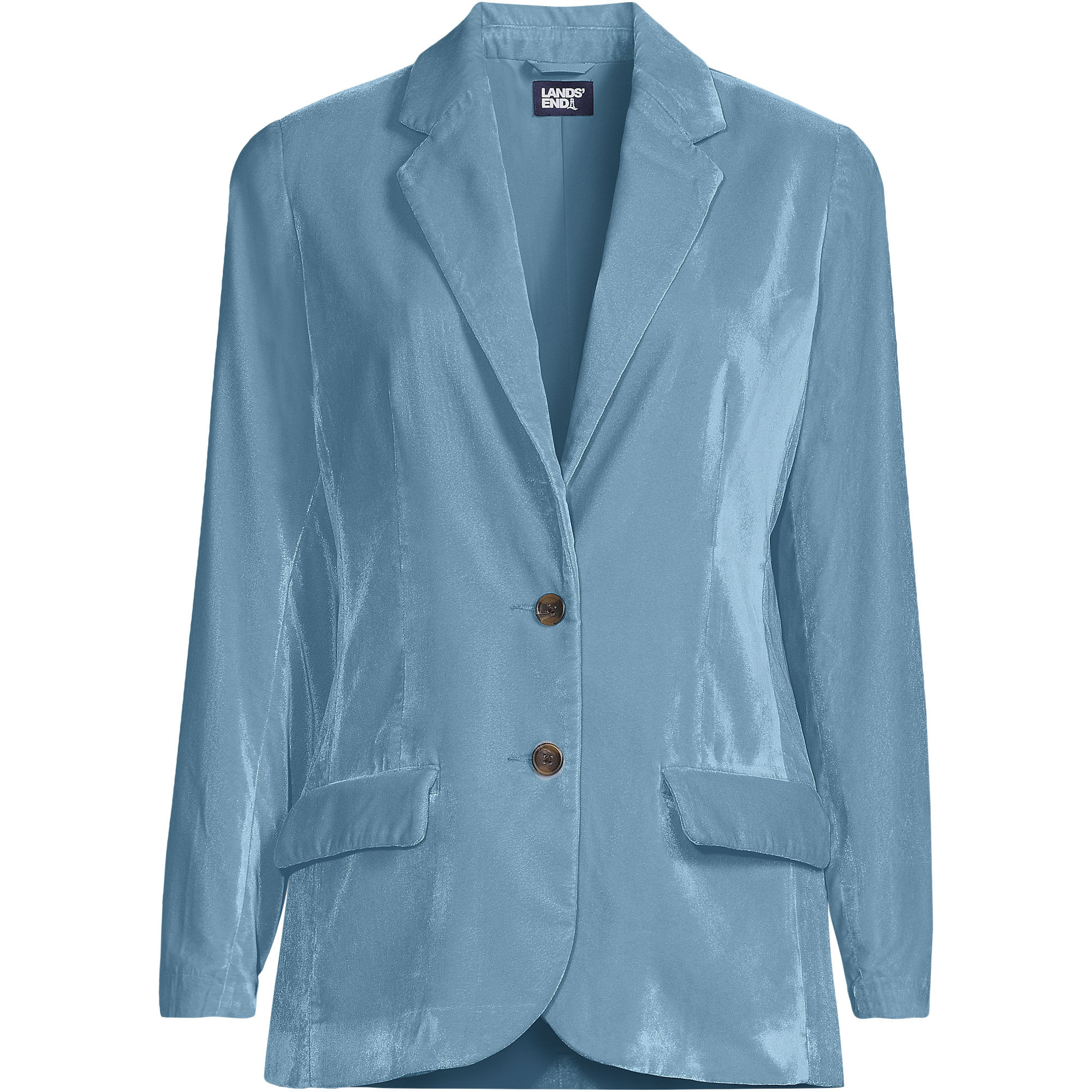 Women's Drapey Velvet Blazer | Lands' End (US)