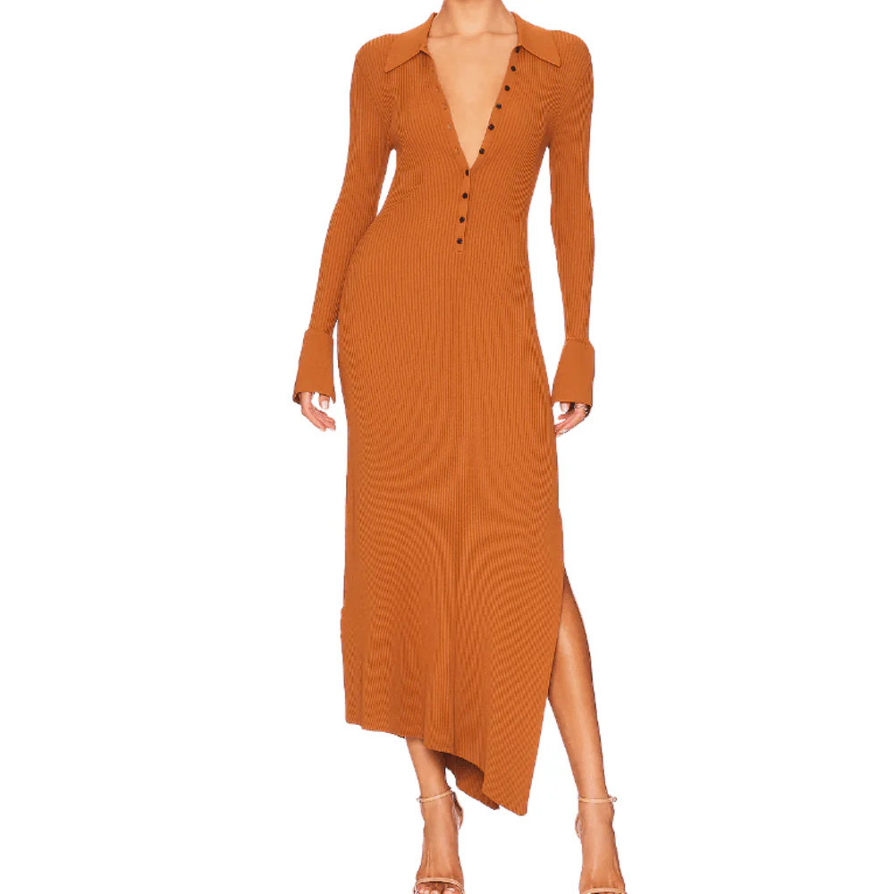 Alc Lance Dress Cognac | Shop Simon