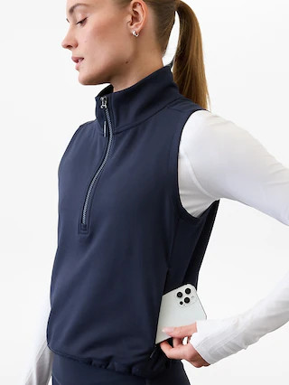 Unstoppable 1/2 Zip Cropped Vest | Athleta