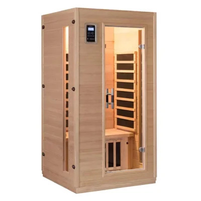 RelaxoLounge FAR Infrared Sauna in Hemlock | Wayfair Professional