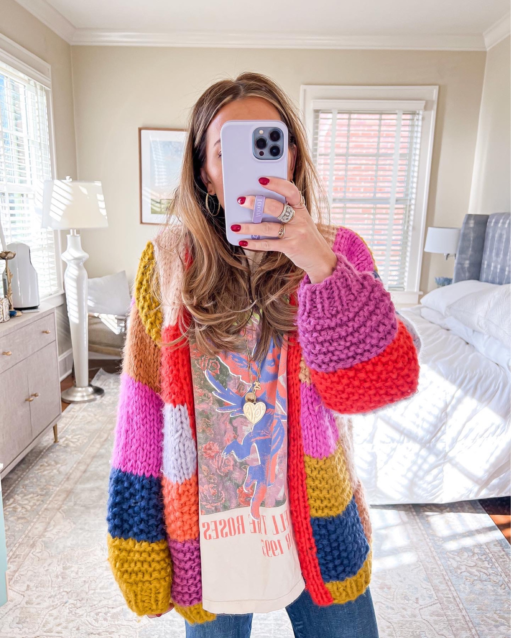 L ダンケシェーン PATCHWORK KNIT CARDIGAN L ダンケシェーン PATCHWORK KNIT CARDIGAN