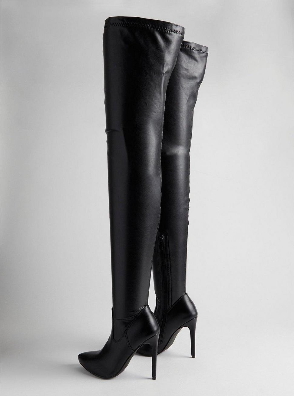 Stretch Pointed Toe Stiletto Over-The-Knee Boot (WW) | Torrid (US & Canada)