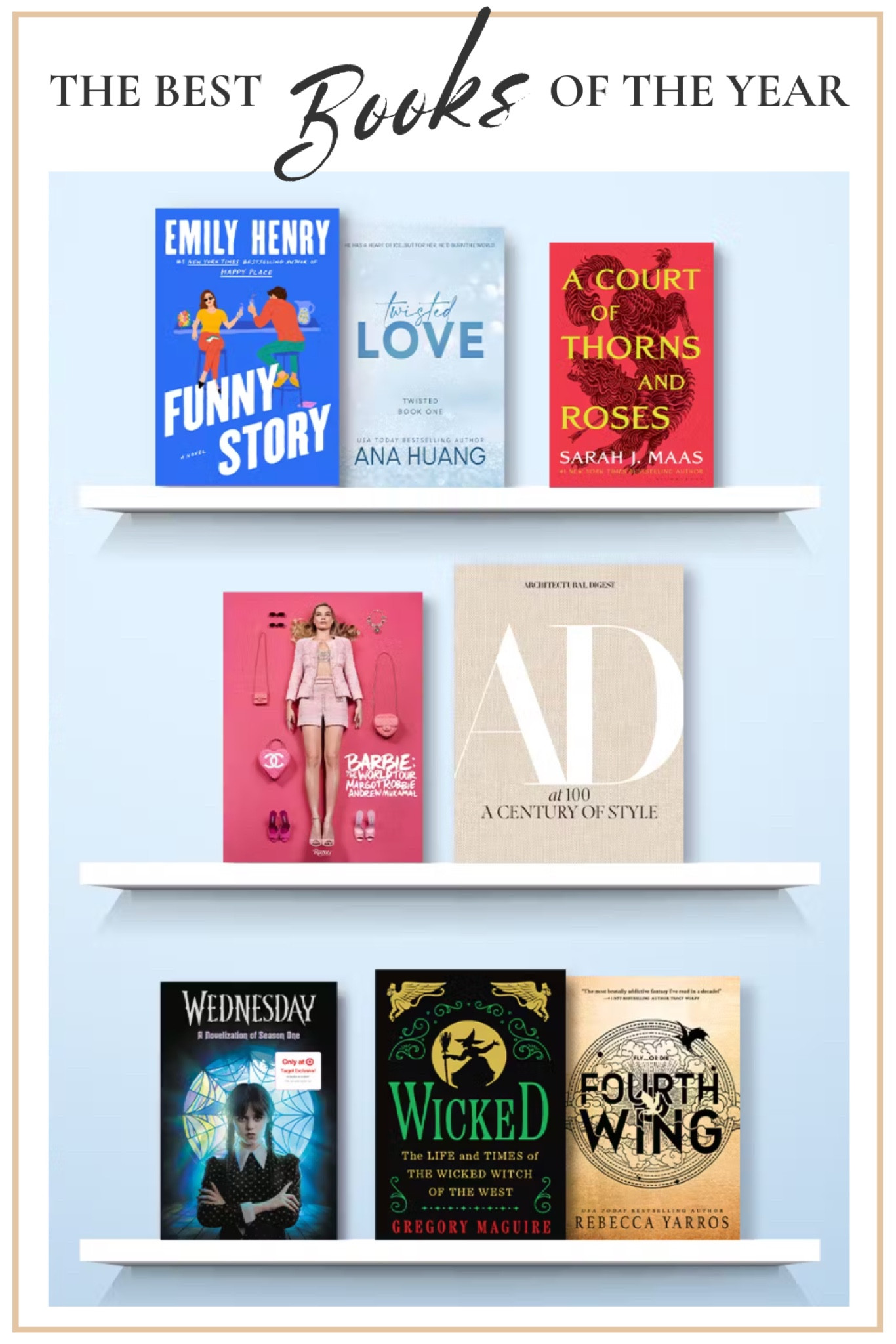 The best books of the year, according to the Target best sellers list! 