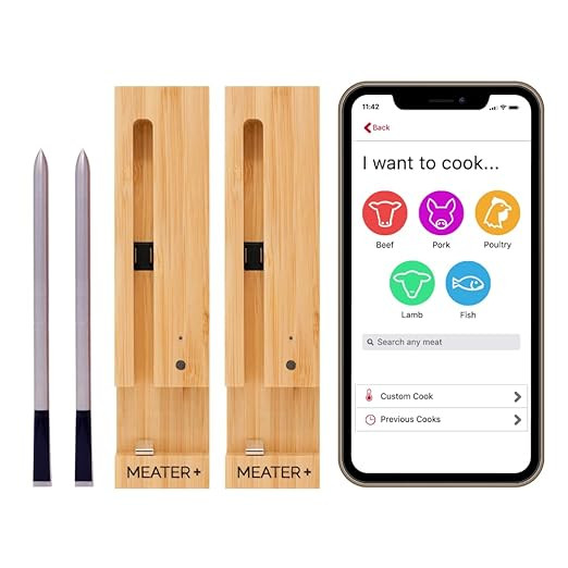 MEATER Plus Wireless Smart Meat Thermometer Dual Bundle: 2 Probes for The Oven, Grill, BBQ, Smoke... | Amazon (US)
