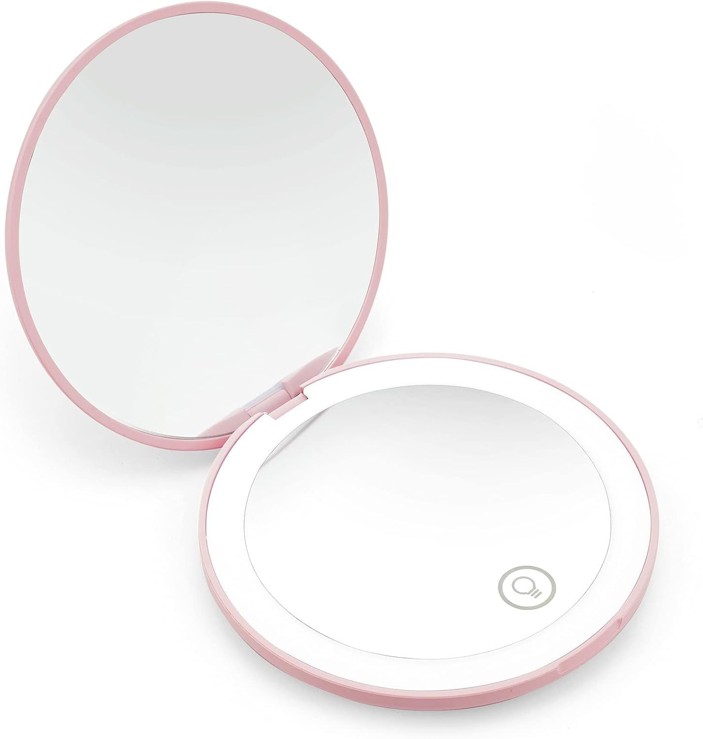 JRKJ LED Compact Mirror,10X Magnifying Travel Makeup Mirror,3.5 inch,Portable for Purse and Pocke... | Amazon (US)