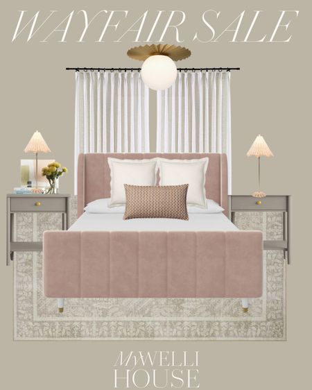 Girls bedroom: pink velvet bedframe perfect for your girls bedroom. Add brass light fixture to elevate the look! #girlsbedroom #bedroomdesign #pinkbedroom #bedroomdecor #wayfairfinds

#LTKsalealert #LTKhome #LTKFind