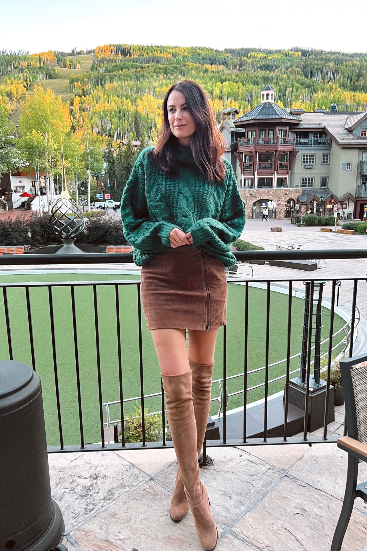 Date night in Vail wearing my favorite amazon cable knit sweater that I now own in 3 colors (wearing a M)! 

#LTKSeasonal #LTKwedding #LTKunder50
