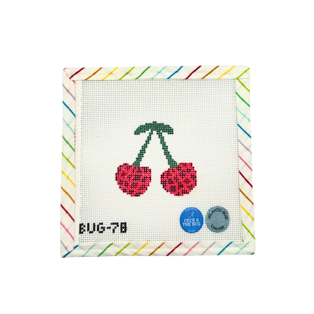 Cherry Disco | Atlantic Blue Canvas