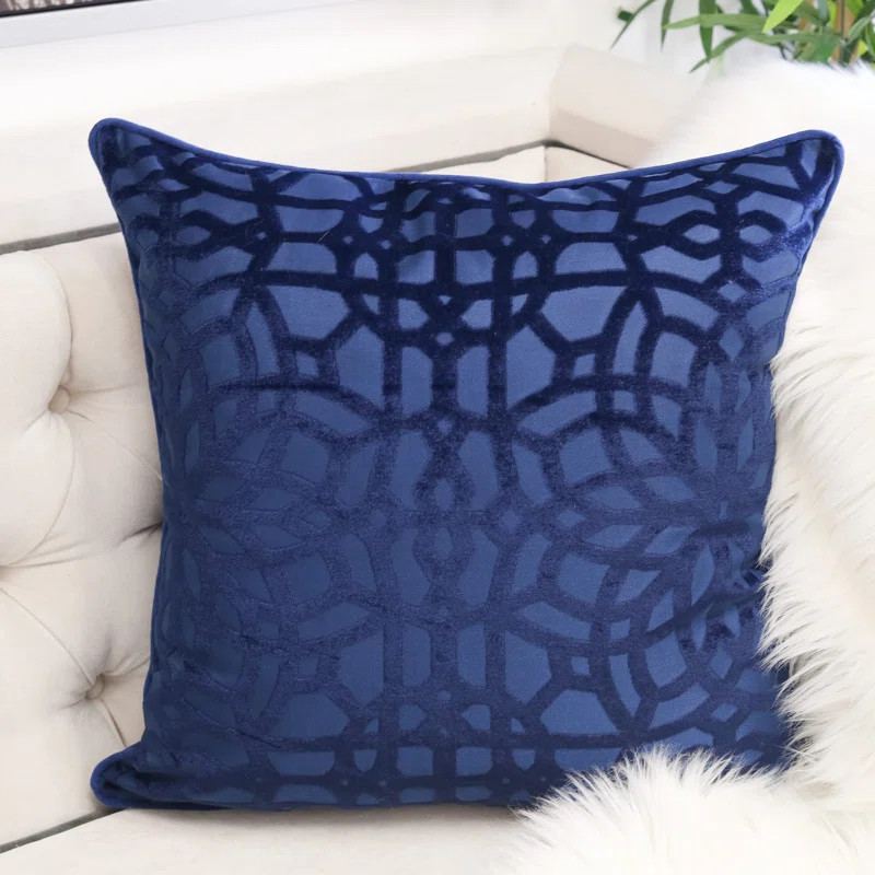 Margarita Velvet Damask 20" Throw Pillow | Wayfair North America