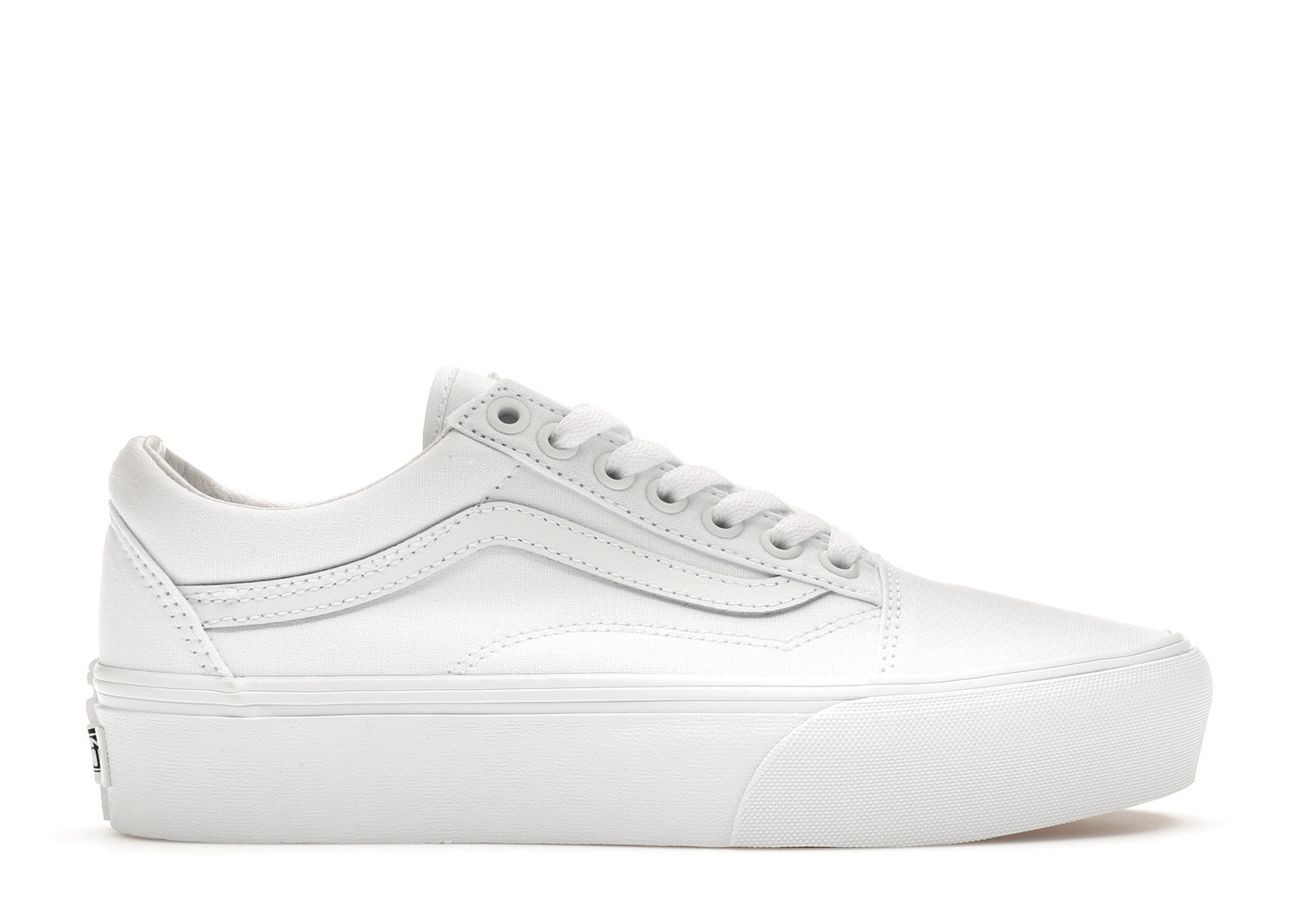 Vans Old Skool Platform (Women's) Sneakers in True White | StockX