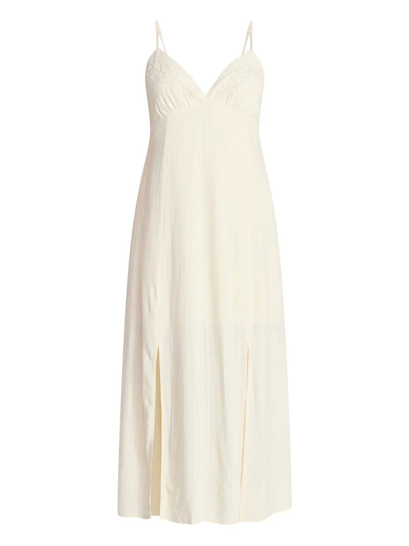 No Boundaries Beaded Maxi Dress with Slits, Women's XXS-XXL | Walmart (US)