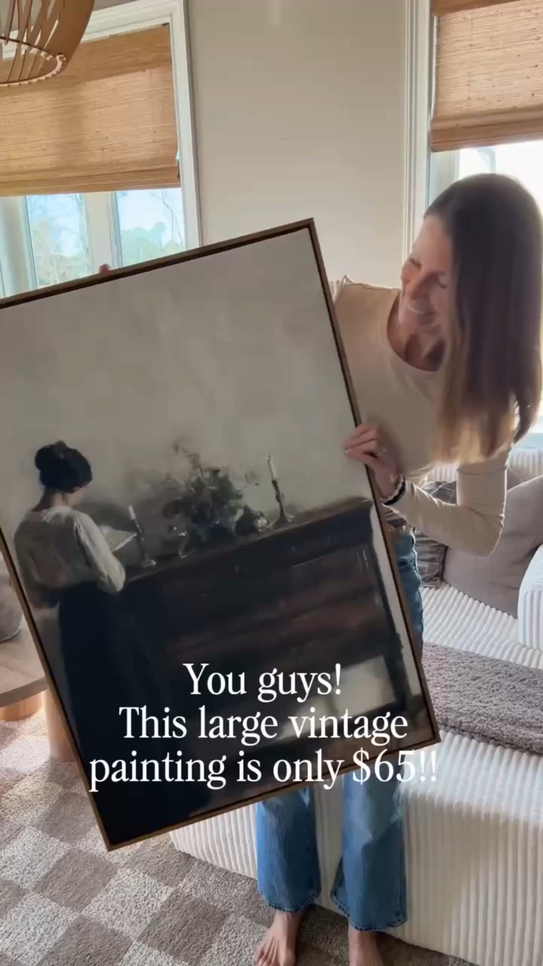 Bring timeless character and effortless elegance into your home with this stunning large vintage painting. 🤎✨ Oversized artwork is the perfect way to create a designer-inspired focal point while adding warmth, depth, and a collected-over-time feel to any room. A beautiful statement piece that makes your space feel cozy, elevated, and unique.

#LTKHome #LTKFinds #VintageArt #VintagePainting #LargeWallArt #StatementArt #WallDecor #HomeDecor #DesignerLooksForLess #LuxuryLookForLess #AffordableHomeDecor #NeutralHome #CozyHome #TraditionalDecor #ModernTraditional #EuropeanInspiredDecor #LivingRoomDecor #EntrywayDecor #BedroomDecor #InteriorInspiration #HomeStyling #DecorFinds #AmazonHome #WayfairFinds #TimelessDesign #CollectedHome #HomeInspo #ArtLovers #AffordableFinds

#LTKHome