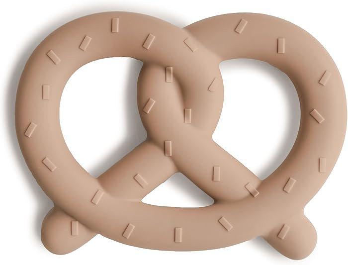 mushie Silicone Baby Teether Toy | Pretzel | Amazon (US)