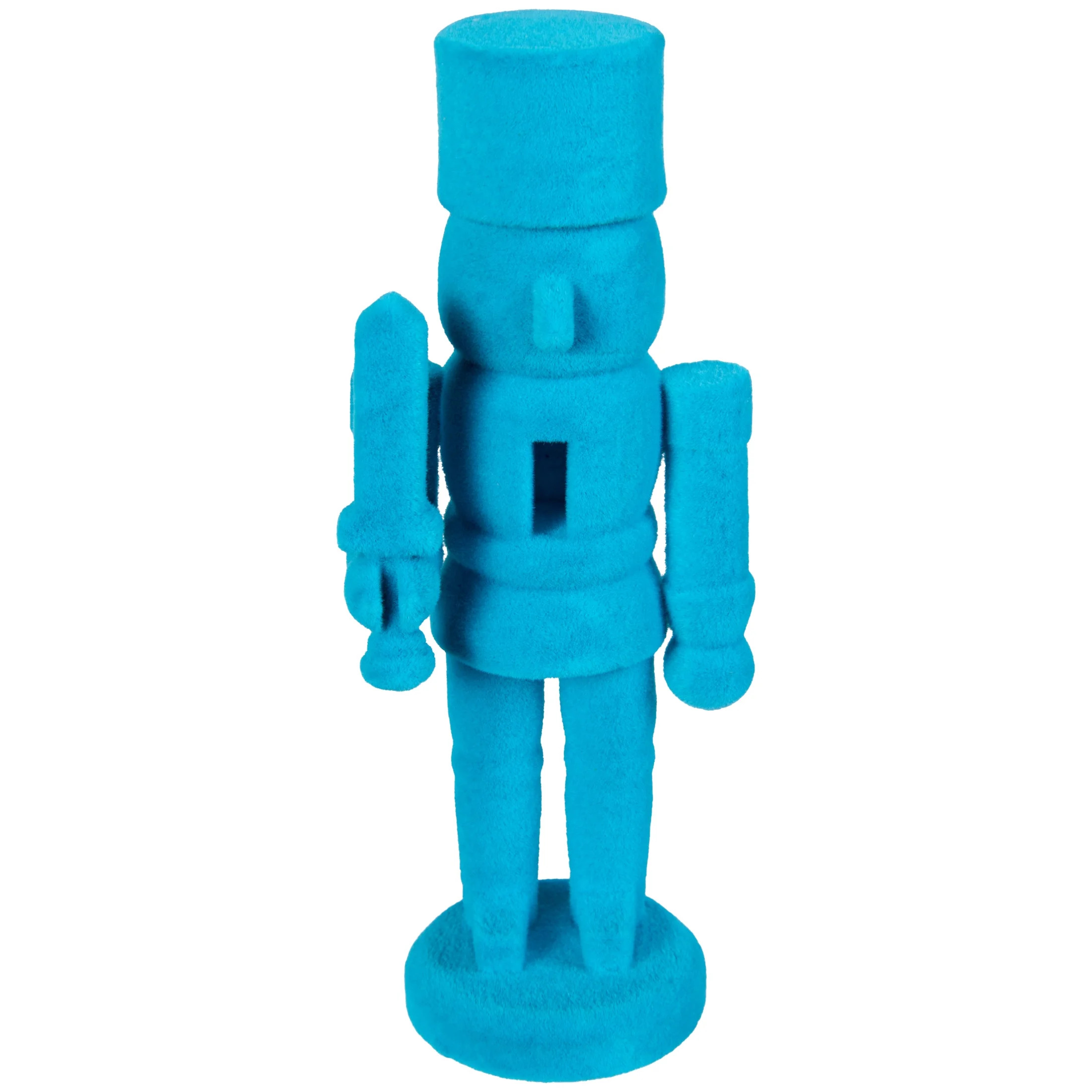 Red Flocked Nutcracker Tabletop Decoration, 4.5", by Holiday Time | Walmart (US)