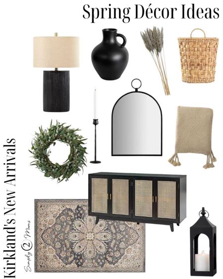 Cozy transitional vibes for spring from Kirkland’s new arrivals. Shop now before these pretty items are gone. Everything from rugs to candles holders, wreaths and lamps, mirrors and console tables. #springdecor #kirklandshome #newhomedecor 

#LTKSeasonal #LTKFind #LTKhome
