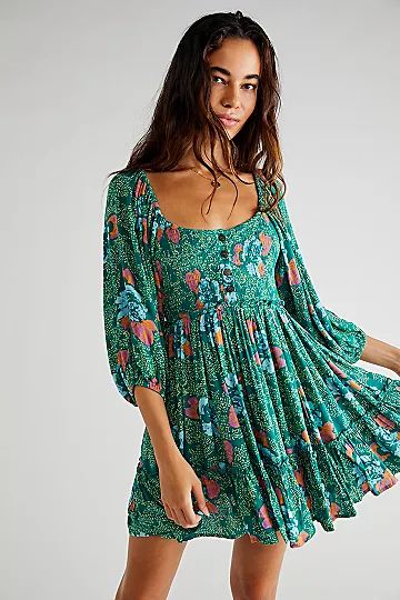 Summer Picnic Printed Mini Dress | Free People (Global - UK&FR Excluded)