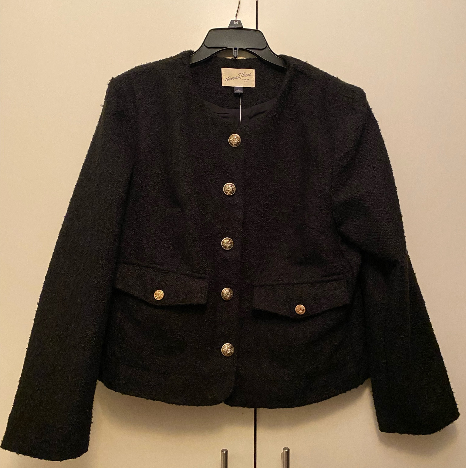 Lady jacket, tweed jacket, 
black and gold jacket, target style, target jacket, black jacket, 
elevated jacket, fall style, holiday style, 
Work wear, work jacket

#LTKFindsUnder50 #LTKWorkwear #LTKHoliday