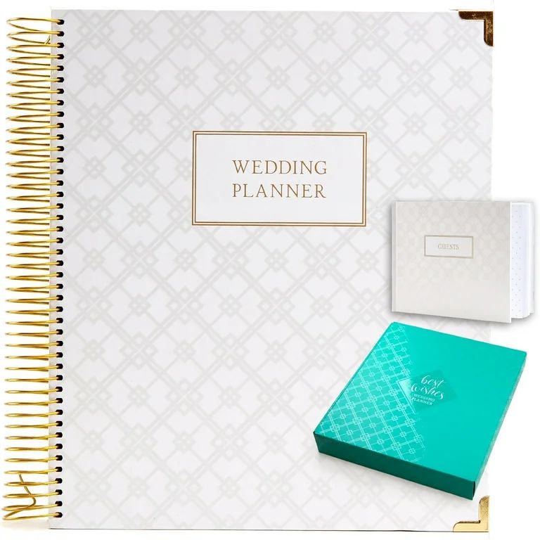 Wedding Planner Gift Set for the Bride to Be: 9x11 Hardcover Wedding Planner and Organizer, Gift ... | Walmart (US)