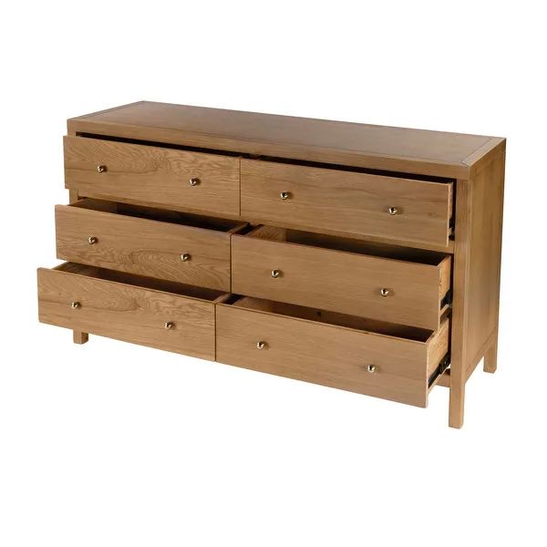 Celine 6-Drawer Wood Wide Dresser | Bed Bath & Beyond