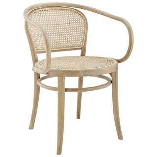 MODWAY Oliana Wood Dining Armchair in Gray EEI-4647-GRY - The Home Depot | The Home Depot