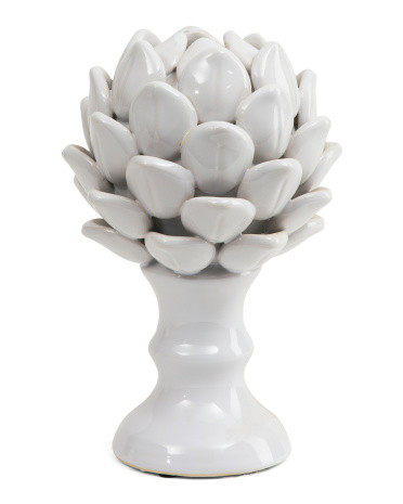 5.5X9 Ceramic Artichoke Sculpture Decor | TJ Maxx