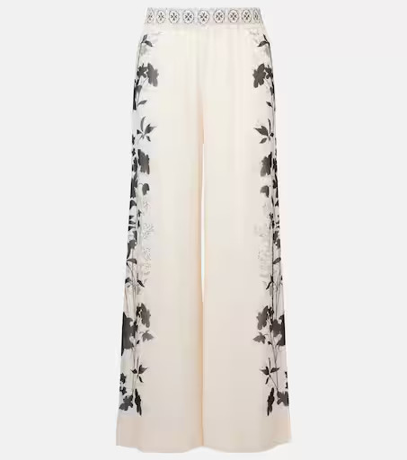 Printed silk palazzo pants | Mytheresa (US/CA)