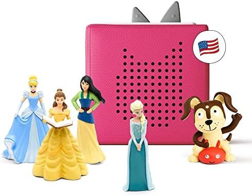 Toniebox Audio Player Starter Set with Elsa, Belle, Cinderella, Mulan, and Playtime Puppy - Imagi... | Amazon (US)