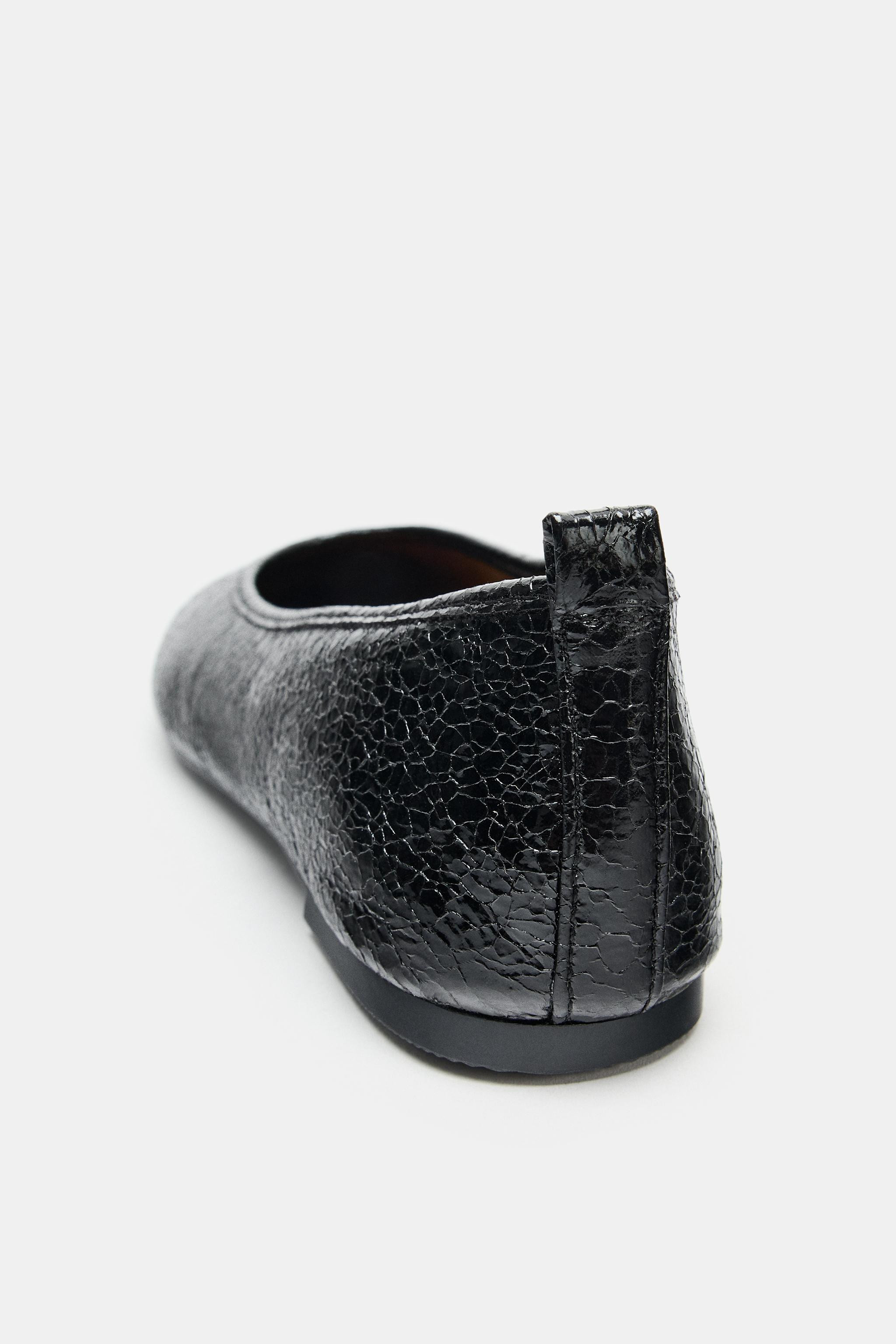 BALLERINE EFFETTO CRAQUELÉ | Zara IT