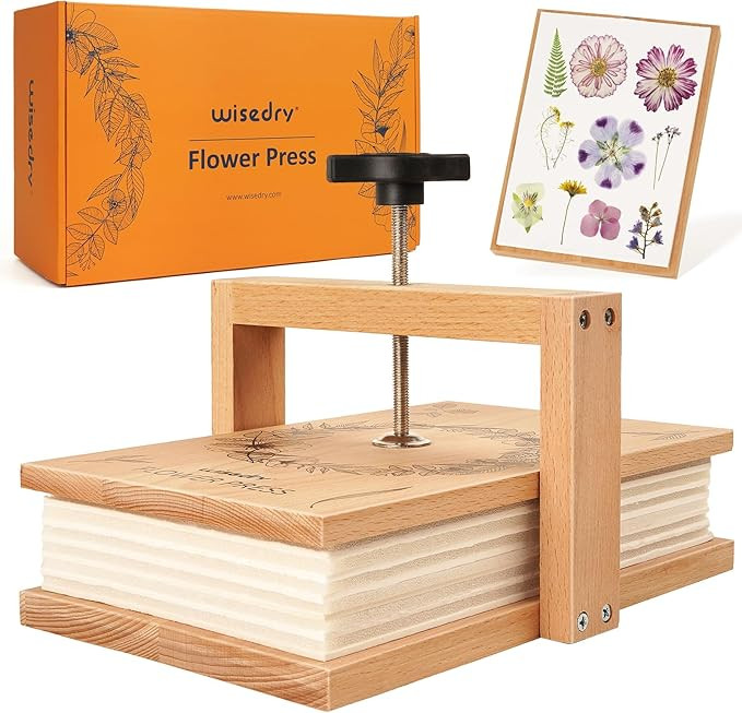 wisedry Flower Press Kit, Easy One-Step Pressing, Even Pressure, 6 Layers, 10 x 6 inch Flower Pre... | Amazon (US)