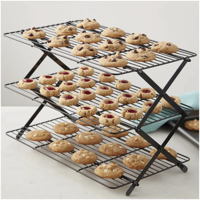Non-Stick 3-Tier Collapsible Cooling Rack | Wayfair North America