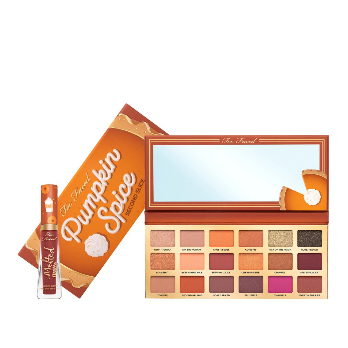 Too Faced Pumpkin Spice: Second Helping Eye Shadow Palette & Matte Lip | HSN